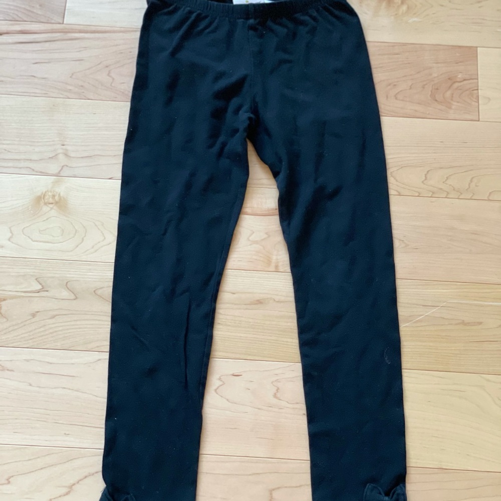 Black bow leggings
